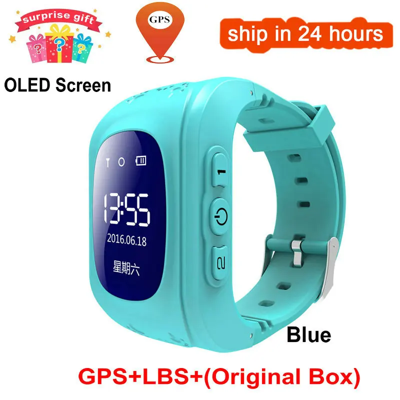 Anti Lost Q50 Kids Smart Watch OLED Children GPS Tracker SOS Monitor Position Phone GPS Baby Watch IOS Android PK Q12 S9 Watch 