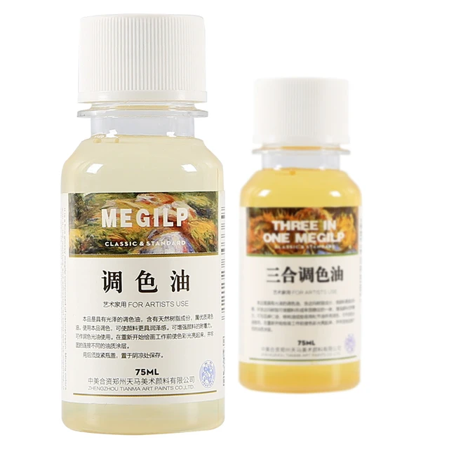 75ML/bottle Painting thinner Oil Painting Medium /Fluid Artist Oil