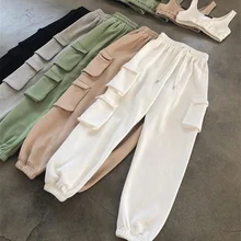 New Spring  Sweatpants Women Casual High Elastic Waist Drawstring Loose Jogger Pants Plus Size Harajuku Trousers