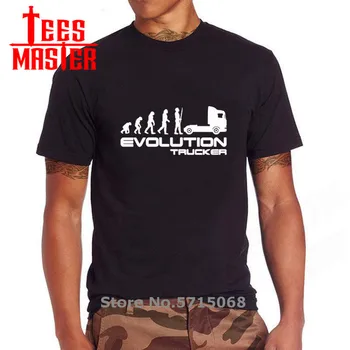

Men Fashion Summer Car Tshirt Funny Evolution Trucker Truck Driver Tee Shirt Lorry Driver Hipster Present Gifts T-Shirt Camiseta