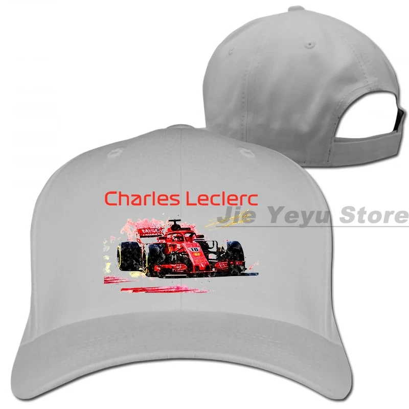 Charles Leclerc мотоциклетная гоночная бейсболка s funnys бейсболка для мужчин и женщин Кепка для водителя грузовика модная Регулируемая Кепка - Цвет: 1-Gray