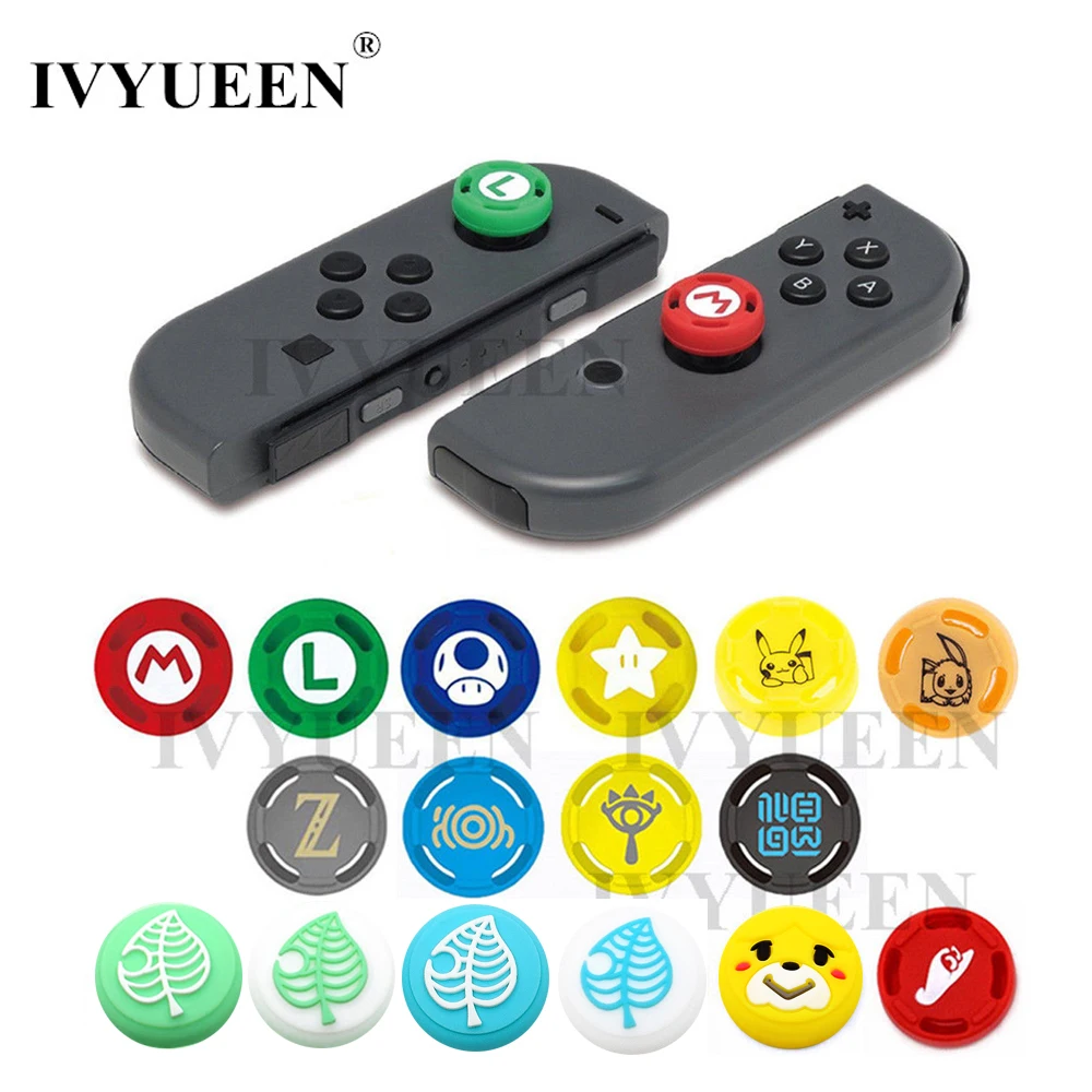 IVYUEEN 2 шт. для Nintendo Switch Lite Mini Joy Con джойстик скрещивания животных чехол пальца
