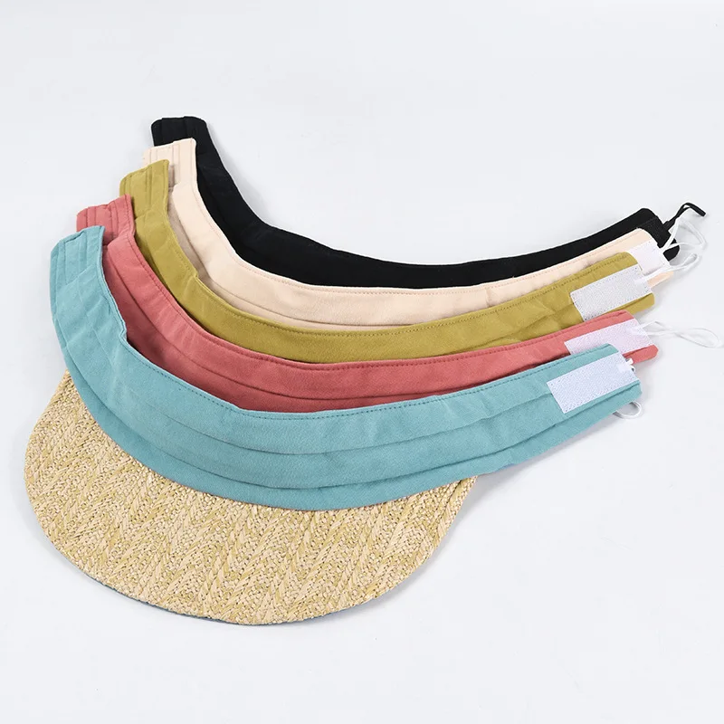 New ins Foldable Use On Both Sides Visor Sun Cap Female Cooling Beach Hats Vacation Travel Hat 5 Colors Wholesale S1165 | Аксессуары для