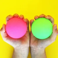 1PCS Big Size 55MM Bouncy Balls For Kids Party Favors Children Luminous Toys Glow In The Dark Birthday Gifts Carnival Prizes 1
