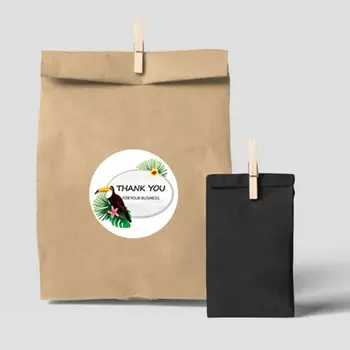 

500pcs Bird Thank You Stickers Seal Label 1.5inch for Wedding Christmas Gift Package Envelope Stationery Sticker