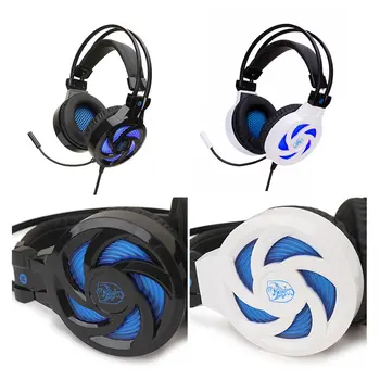 

Luminescence LED Gaming Headsets Super Bass Wired High Sensitivity Ear Headphone SY855MV For Computers PC For PS4 For USB