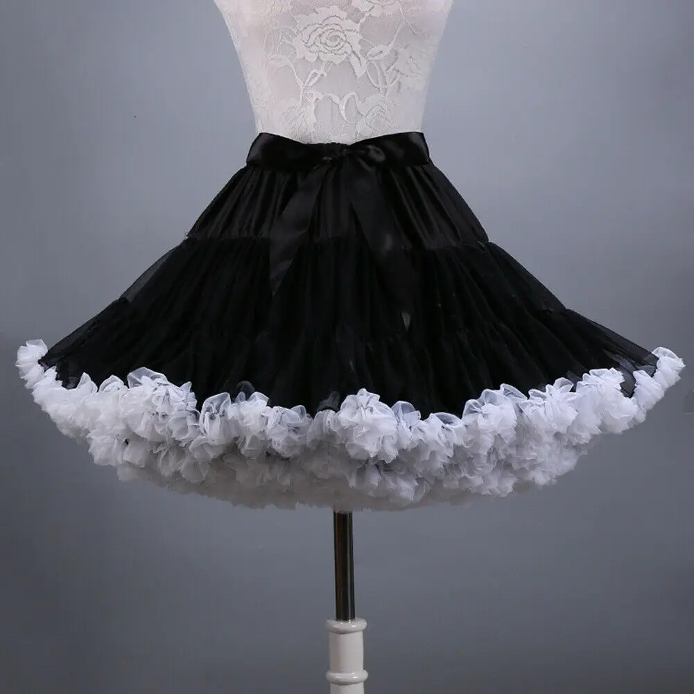 

Tulle Petticoat Underskirt 40cm Tutu Skirt for Women Ballet Cosplay Puffy