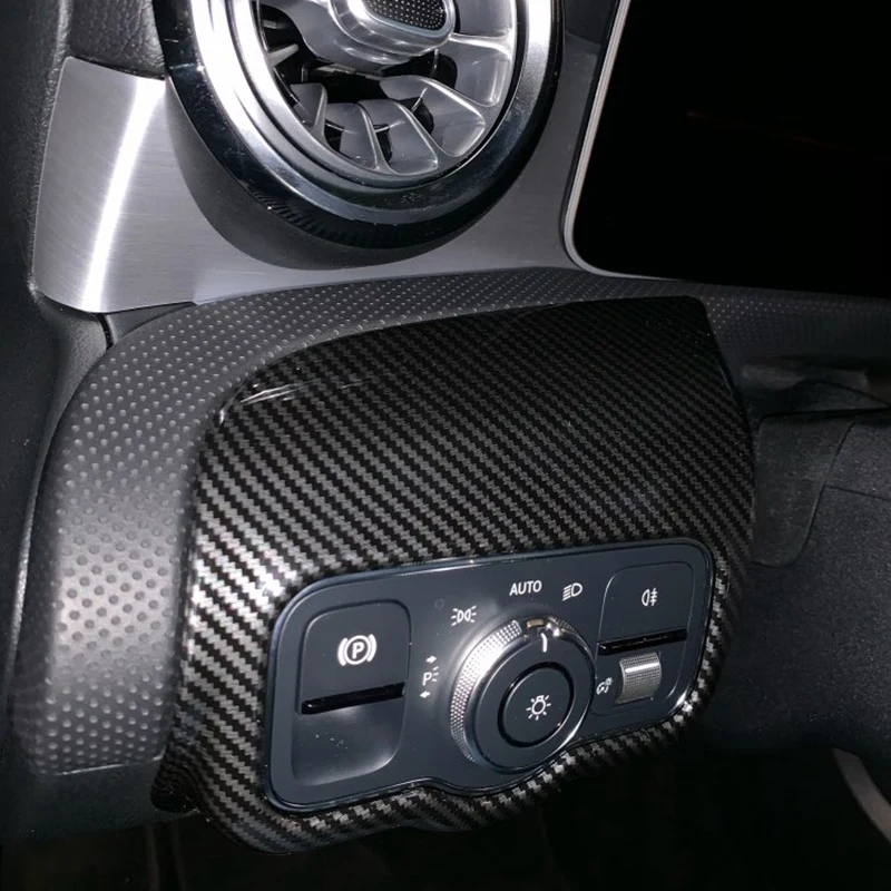 Автомобильный светильник, панель управления, накладка, наклейка для Mercedes Benz a Class W177 C118 A180 A200 A220 Cla200, аксессуары для стайлинга автомобилей