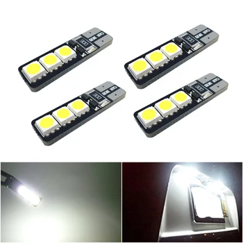 

4x W5W T10 LED Canbus Light Bulbs 194 Led Light Car Interior Lights For Peugeot 307 206 308 3008 407 207 208 508 2008 406 5008
