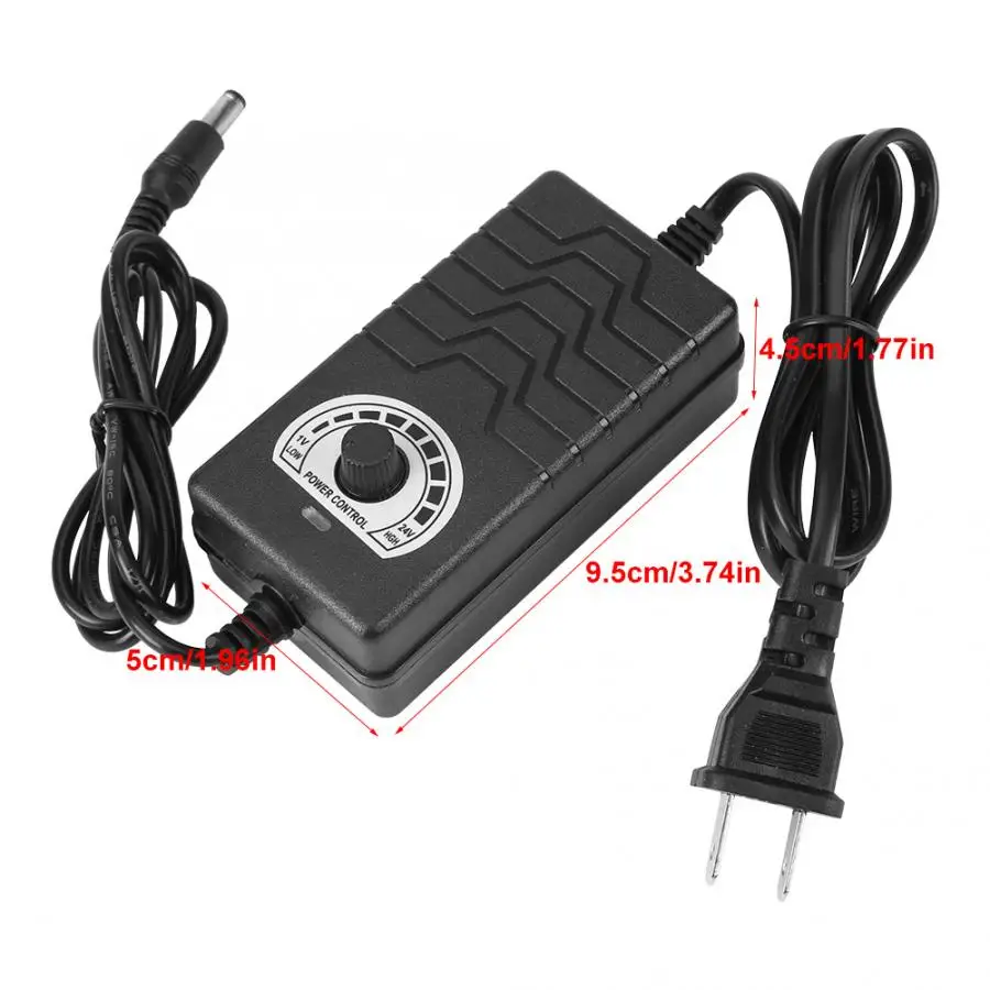 Универсальный адаптер питания переменного/постоянного тока 1-24 В 2 а для контроллера скорости двигателя адаптер питания