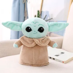 Juguete de peluche de Disney de Star Wars Para Niños, llaveros colgantes de Mandalorian, maestro Aliens, Yoda de dibujos animados, 38Cm
