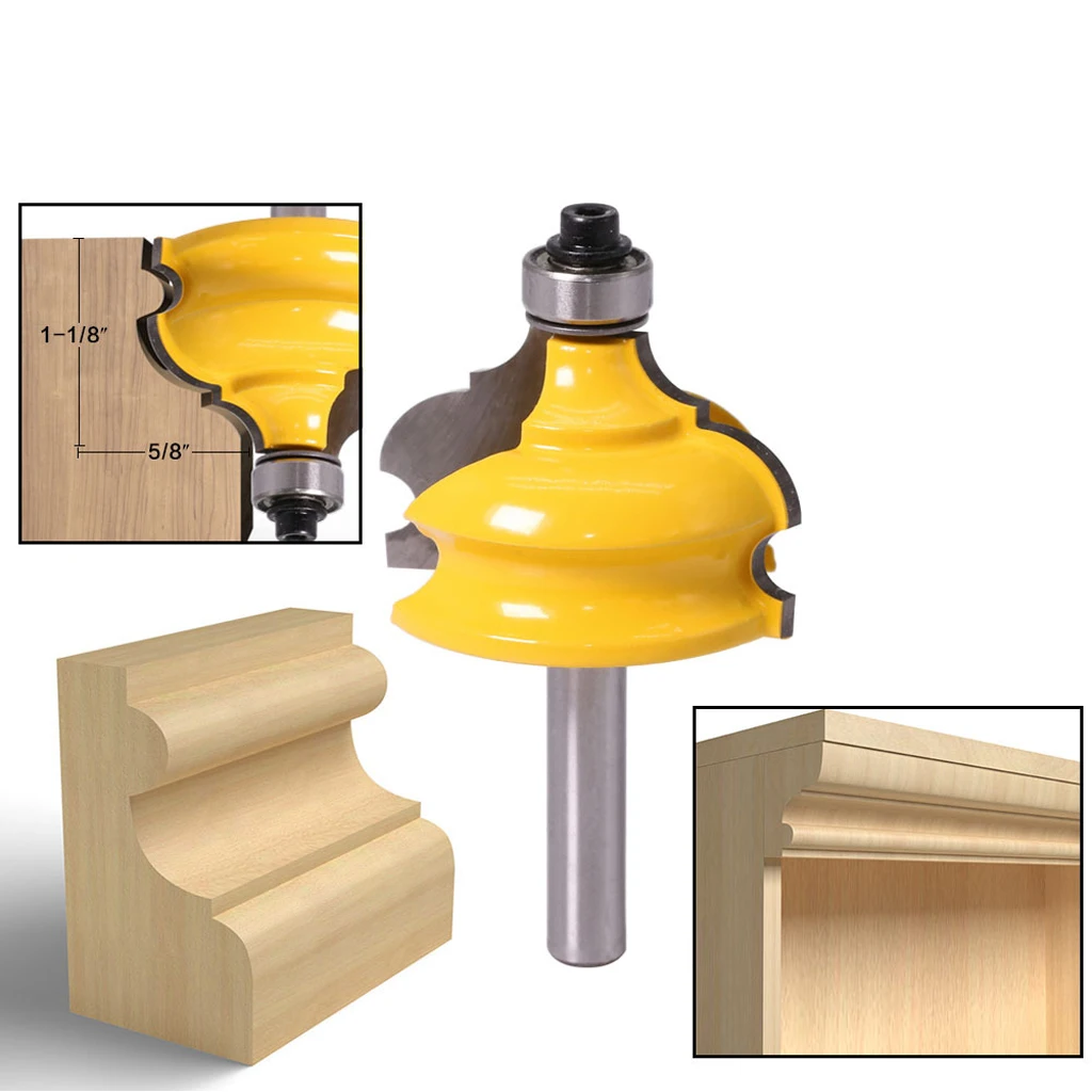 

8mm Shank Carbide Alloy Router Bit for Woodworking Milling Cutter Cabinet Line