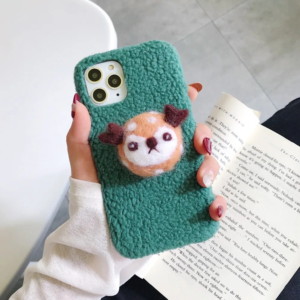 Плюшевый чехол с оленем из мультфильма для huawei P30 P20 mate 30 Pro Чехол Мягкий ТПУ противоударный чехол для huawei Honor 9X V20 Pro Nova 3 4 5 Pro