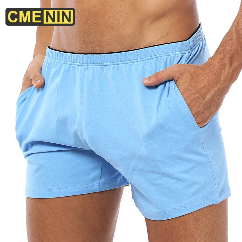 Shorts MEN Streetwear Waist-Pockets Bermuda Elastic Masculina Solid OR130 CMENIN Ropa