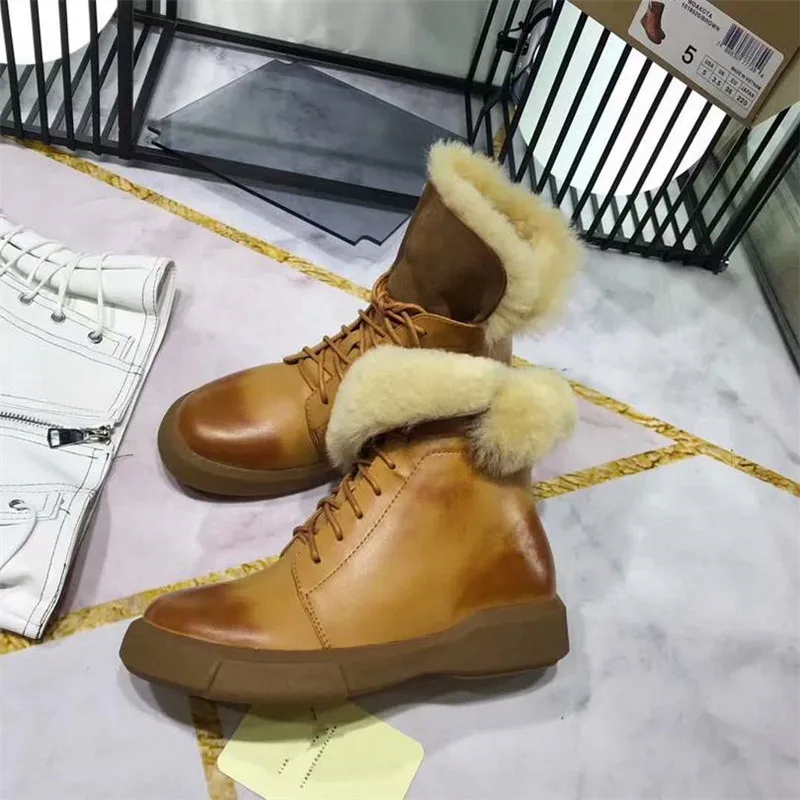 Scarpe donna/зимние ботинки; женская обувь на плоской подошве; chaussures femme; женская обувь из плюша; женские ботинки с круглым носком; обувь с перекрестной шнуровкой; Botas Mujer