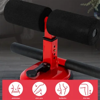 

Sit Up Bar Suction Floor Exercise Stand Padded Ankle Support Sit-up Workout Equipment for Home Gym Fitness Work Travel Gear