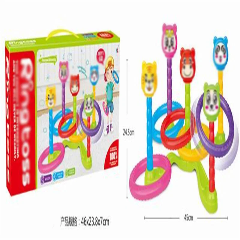 Животное Ringtoss детский сад деятельности бросать круг игра детская игрушка пластиковые метания кольцо