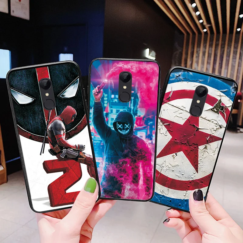 Чехол Venom Avengers для Xiaomi Redmi 4X Note 4 4X чехол для Redmi Note 6 Чехол Note 7 5 8 Pro черный ТПУ чехол для телефона Redmi Note 8T