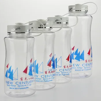 

Big Plastic Filters Transparent Water Bottles Outdoor Sport Portable Travel Botellas De Plastico Sports Entertainment EC50SH