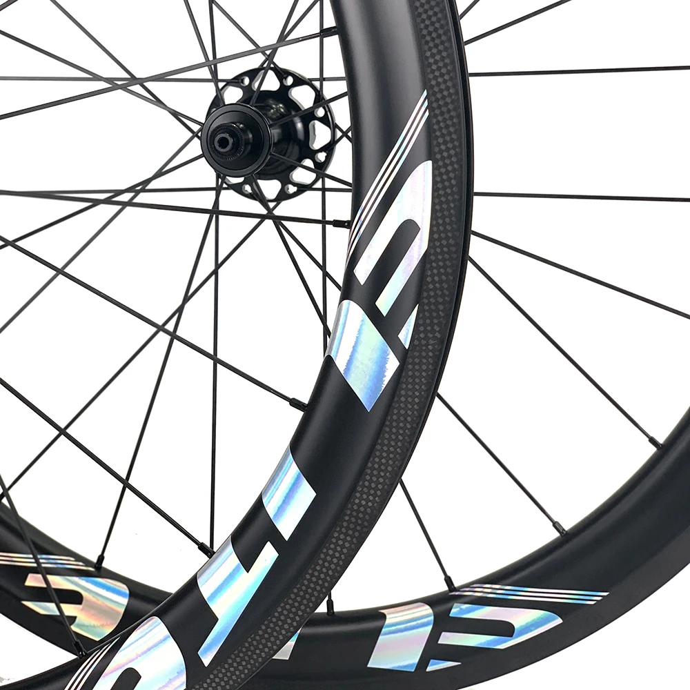 Elite 700c Carbon Fiber Wheelset 40mm 50mm Depth Bicycle Rim RA10 Ceramic Bearing Hub Carbon Wheels Bicycle Road Cycling BWA
