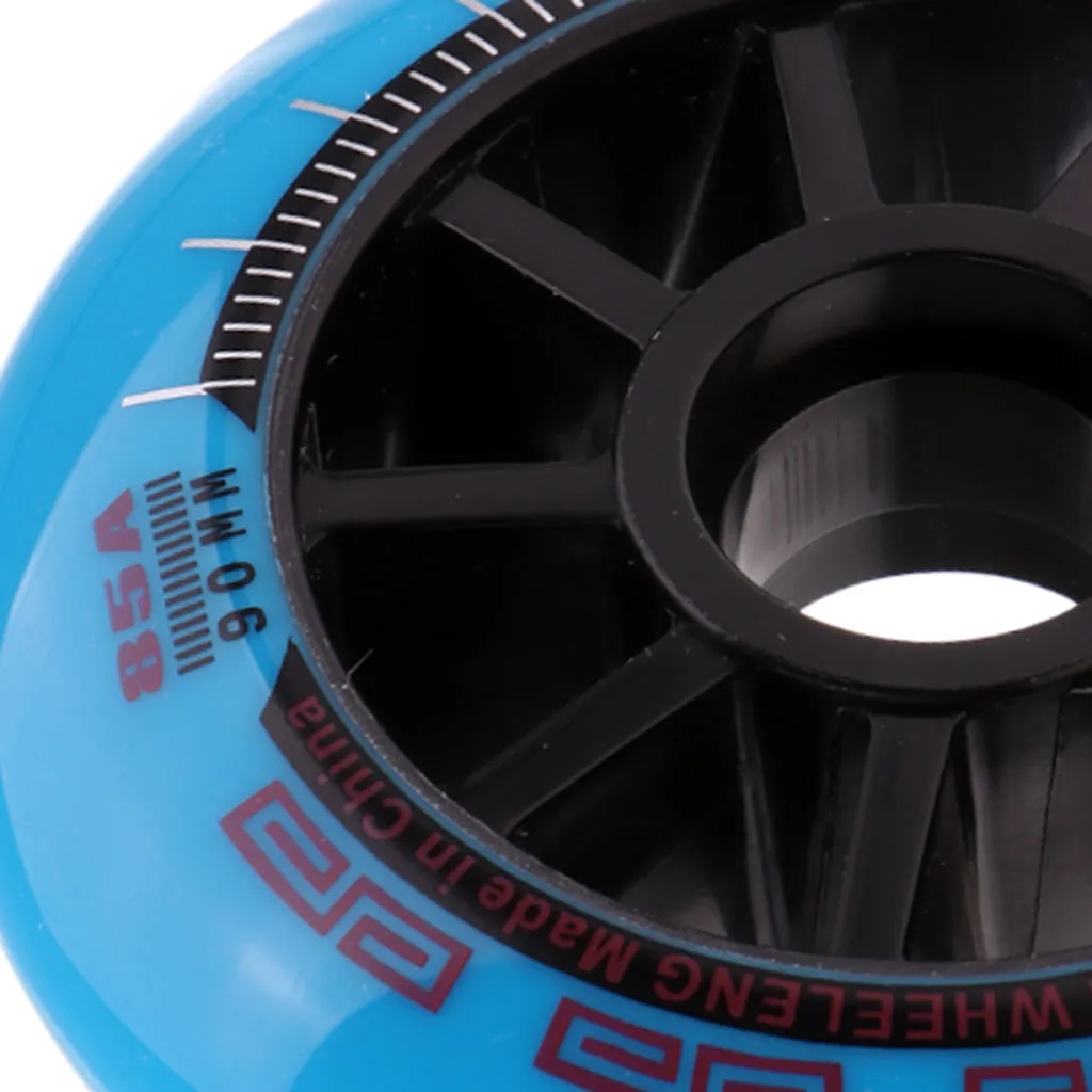 1 pcs Inline Roller Skate Wheel Replacement Skating Accessory Durable High Elastic Wear-resistant Sports Equipment 90/100/110mm