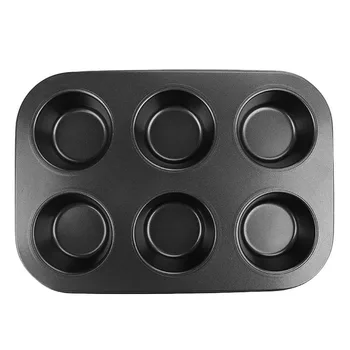 

Baking Cake Mould Tray Carbon Steel Mould Lightweight Versatile 6 Deep