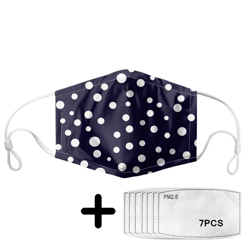 Black and White Speck Pattern Mouth Mask with Activated Carbon Filter Reusable Outdoor Anti-dust Masks for Women Girls Ladies | Аксессуары