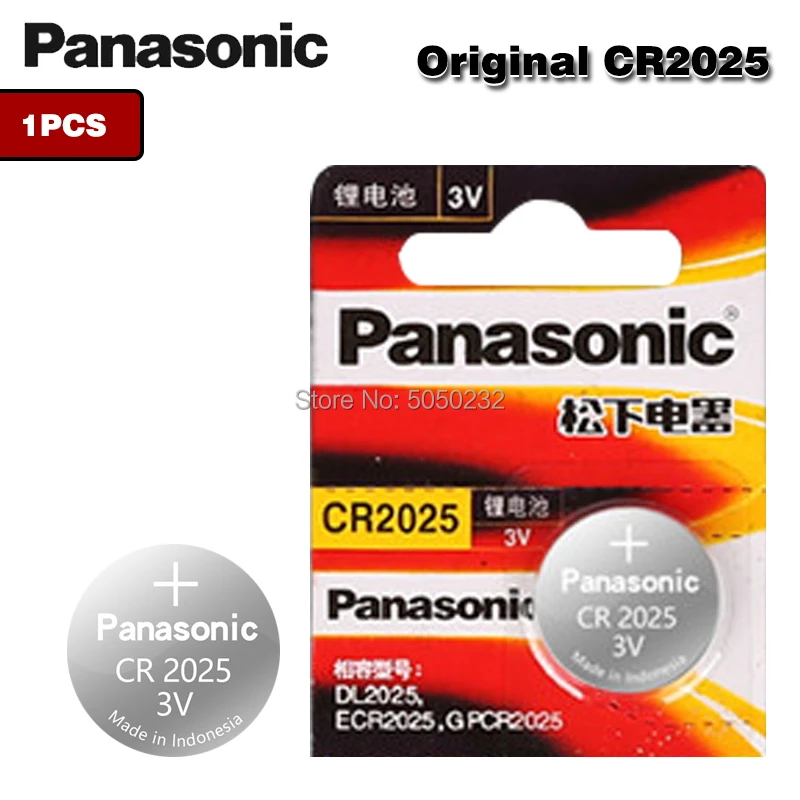 1 шт. PANASONIC оригинальный новый аккумулятор cr2025 3 в Кнопочная батарея монетные
