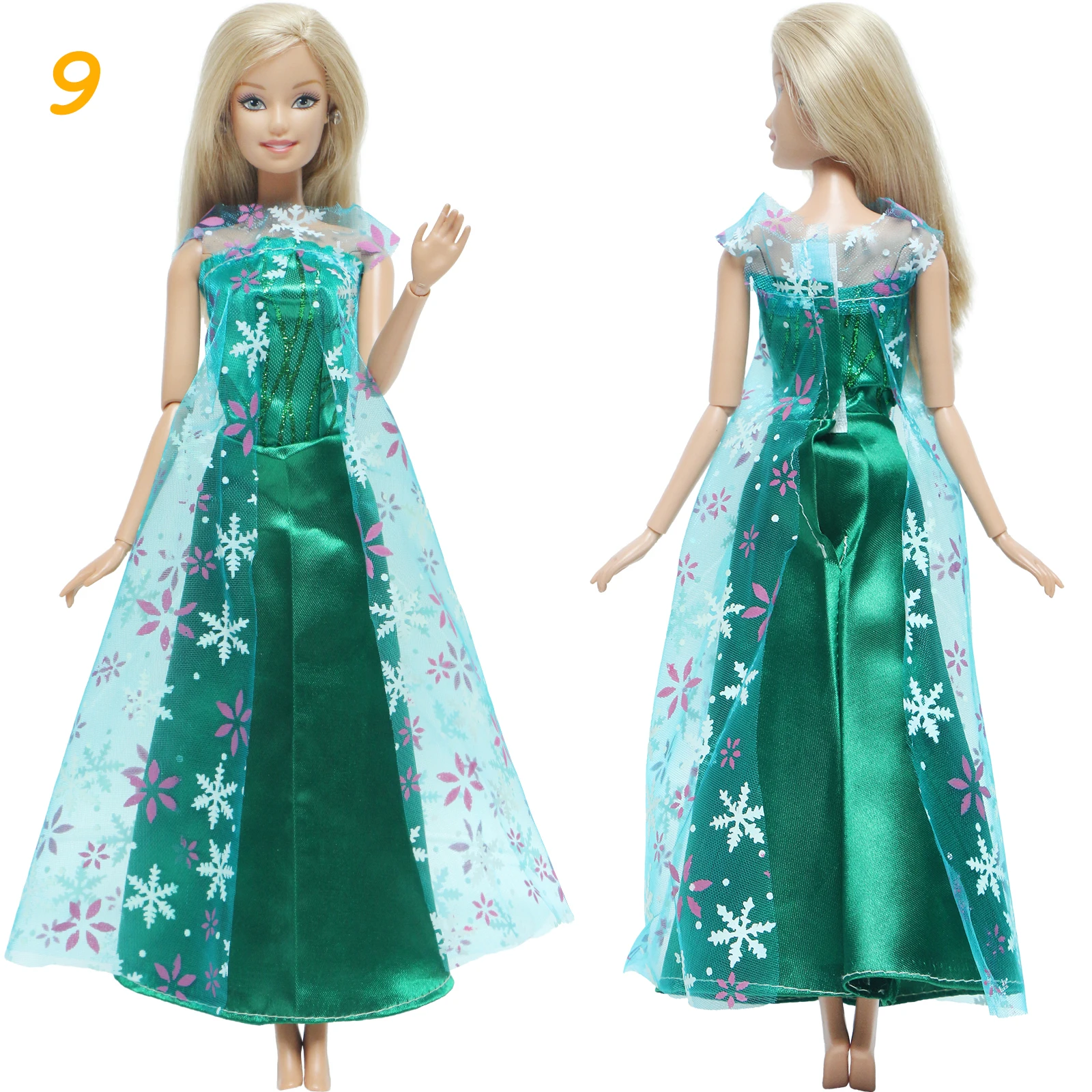 1x COSPLAY Fairytale Doll Accessories Classic Princess Party Gown Dress for Barbie Doll Clothes doll clothes doll clothes accessories doll accessories plush doll accessories