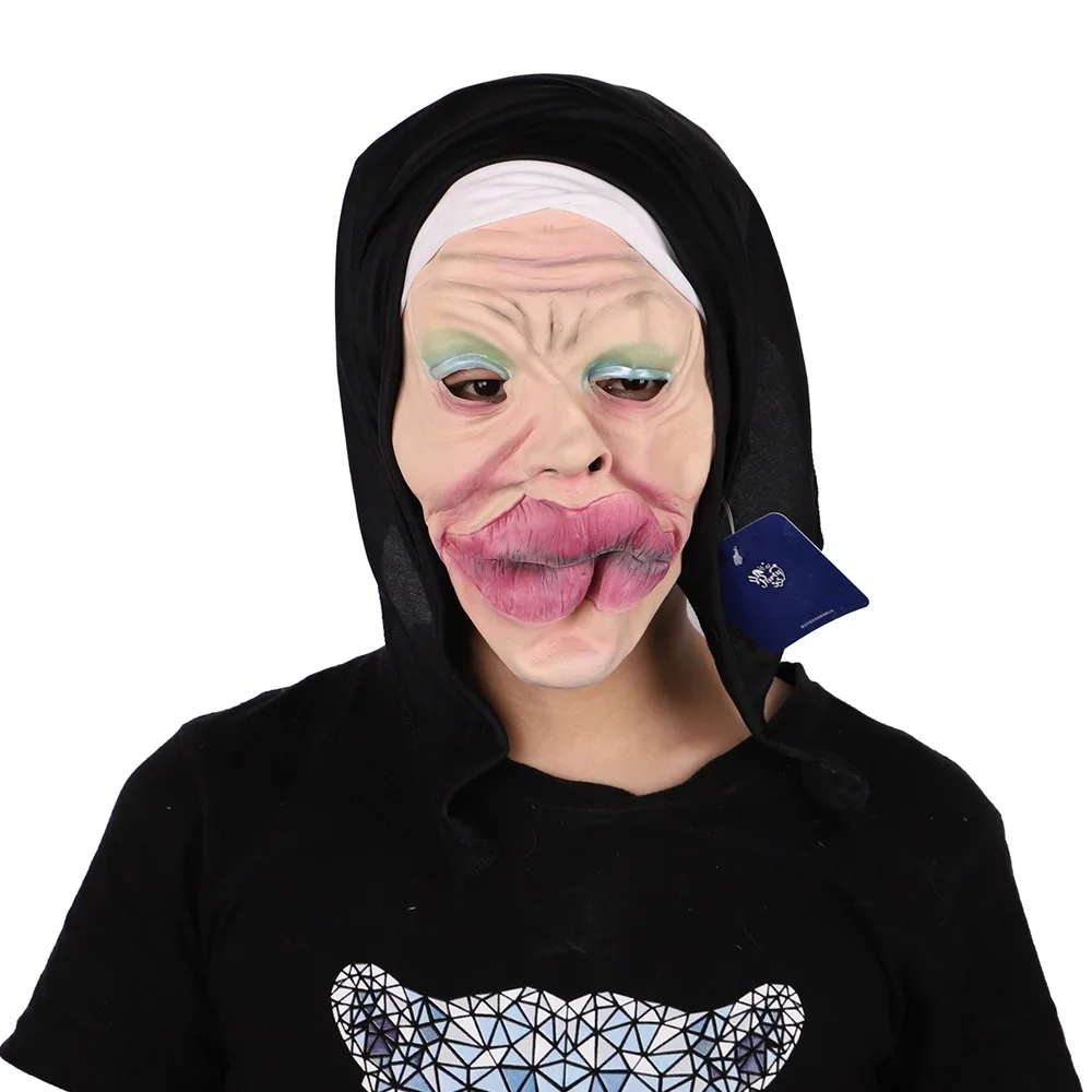 Funny Halloween Party Mask Masquerade Cosplay Costume Props Zombie Undead Latex Full Face Mask Increase Festive Atmosphere