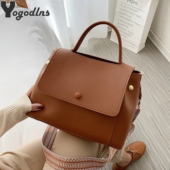 

Totes Bags For Women Large Capacity Crossbody PU Leather Shoulder Messenger Bag Female Retro Daily Simple Design Elegant Handbag
