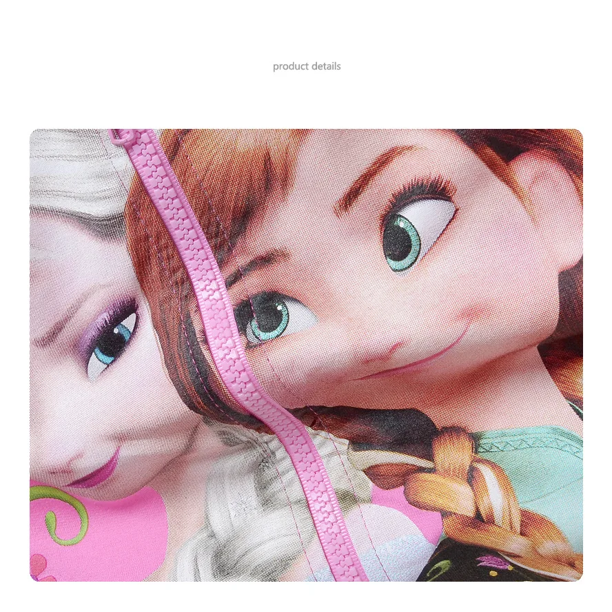  Girls Hoodies Cartoon Elsa Anna Spring Casual Hoodies For Girls Full Sleeve Kids Coats Girls Sweats