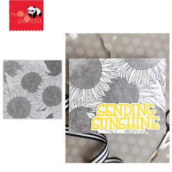 

SUNFLOWER BACKGROUND Metal Cutting Dies and Stamps Stencils DIY Scrapbooking Paper/photo Cards Embossing Dies