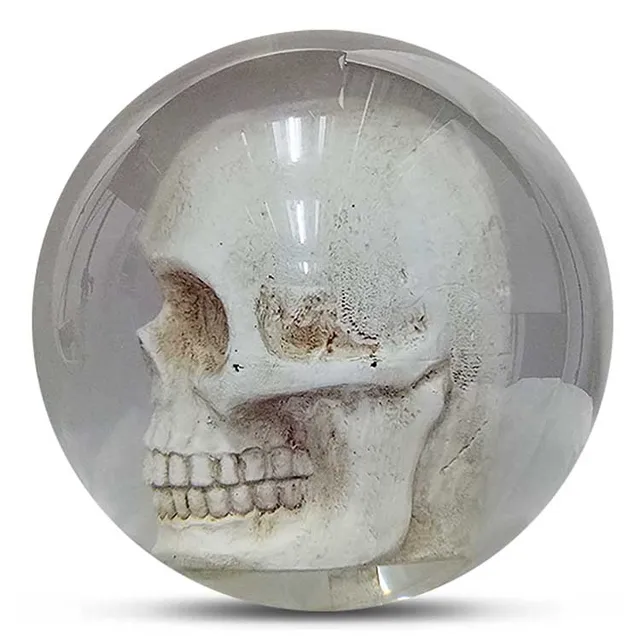 Transparent bowling ball series p straight line filling ball transparent skull