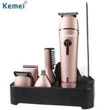 Kemei 6 в 1 перезаряжаемый триммер для волос многофункциональная машинка для стрижки волос электробритва триммер для носа мужские Инструменты для укладки бритья 1015