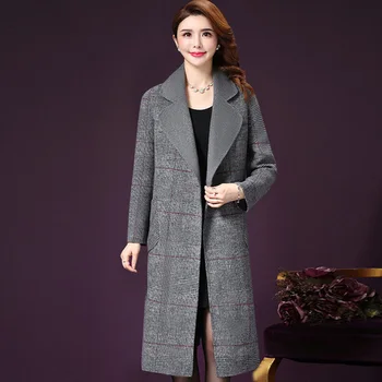 

Autumn Women Wool Coat The New Style Winter Long Sleeve And Double-breasted Xxxxl Big Code Designs Female Fashion Clothes