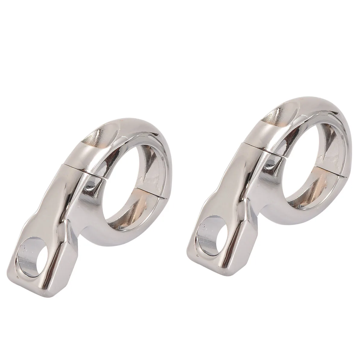 1Pair Metal Motorcycle Handlebar Turn Light Mirror Adapter Clamp Mount 1 inch Fixed Hole Silver For Honda Yamaha Suzuki Kawasaki