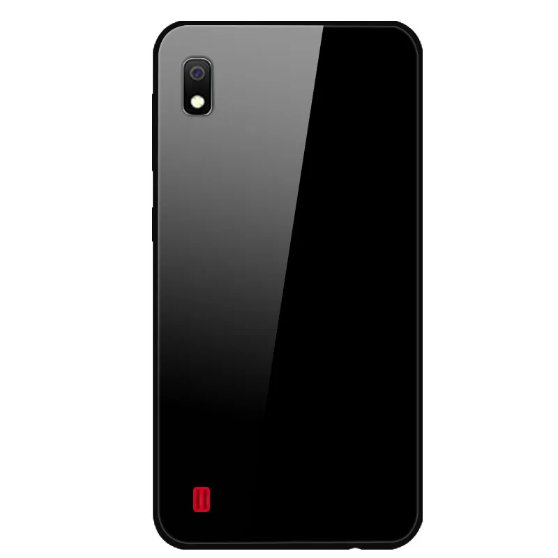 Для samsung A10 чехол закаленное стекло твердая задняя крышка для samsung Galaxy A10 A 10 A10S A 10S чехлы для телефонов силикон бампер Coque - Цвет: 37