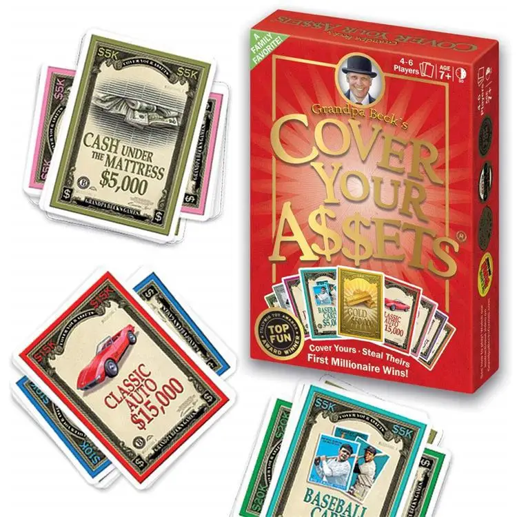 

Amazon Hot New Style Card Game Cover Your Assets Playing Cards