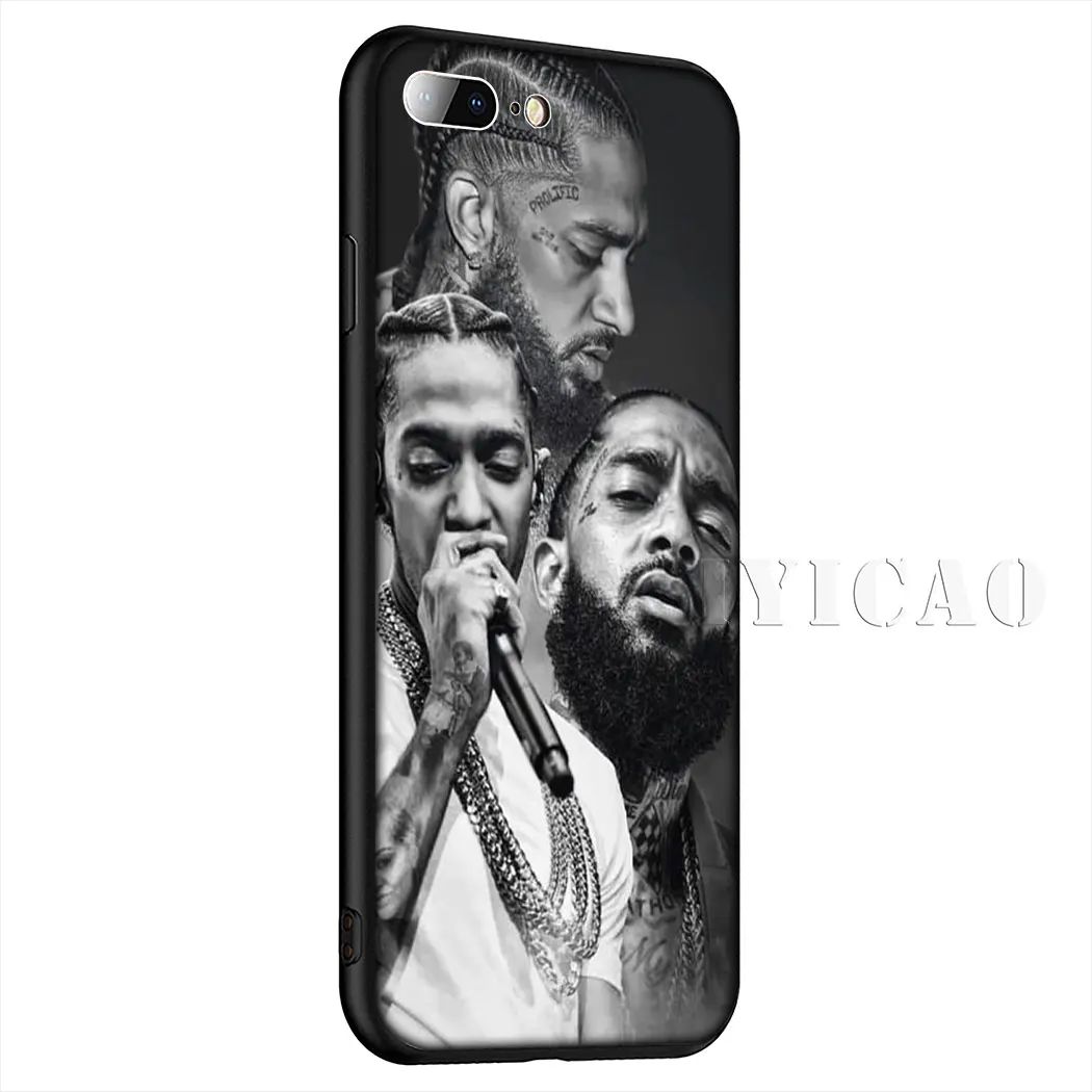 1 Мягкий силиконовый чехол Nipsey Hussle для iPhone 11 Pro XR X XS Max 6 6S 7 8 Plus 5 5S SE - Цвет: 1