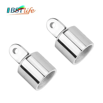 

2PCS SS316 Pipe Eye End Cap 22mm or 25mm Bimini Top Fitting Hardware Marine Boat Yacht External Eye End Canopy Tube End