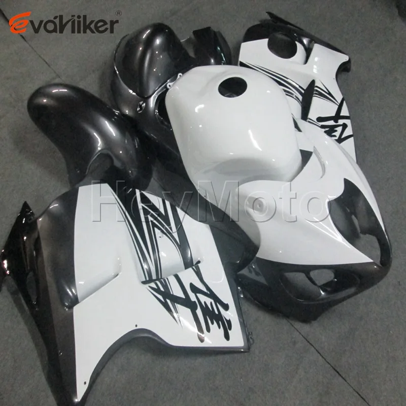 Пользовательские ABS Пластик обтекатель для GSX-R1300 1997-2007 1998 1999 2000 2001 2002 2003 2004 2005 2006+ винты+ синего и белого цвета - Цвет: N