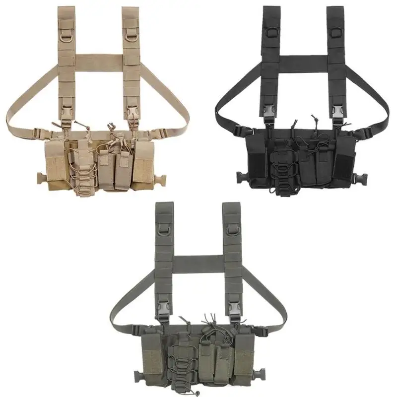 Nylon Adjustable Bullets Storage Bag Outdoor CS Wargame Magazine Clip Vest | Спорт и развлечения