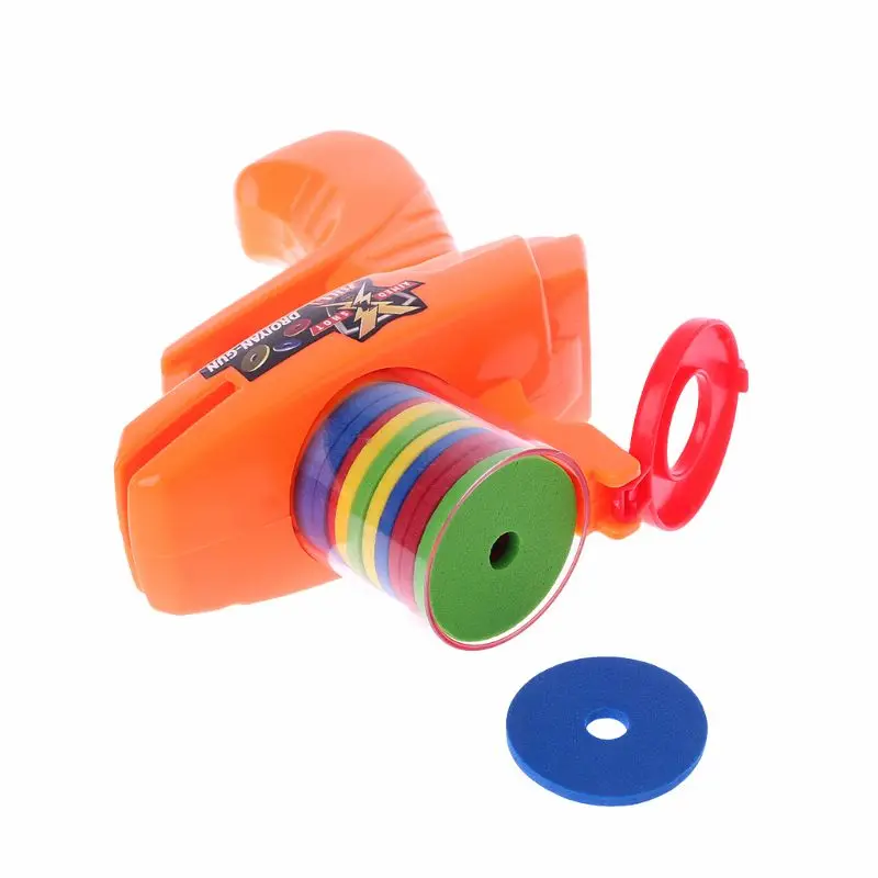 Classic Children Flying Saucer Guns 15 EVA Soft Bullets Outdoor Party Kids Toys Xmas Gifts