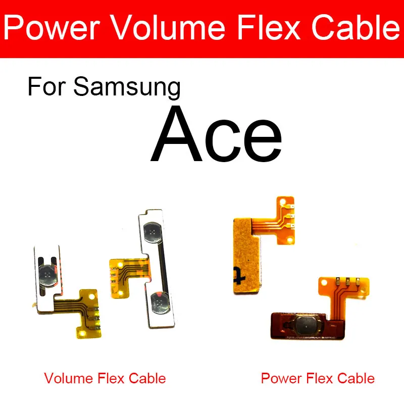 Power &amp Volume Flex Cable For Samsung Galaxy Ace Cooper La Fleur Hugo Boss GT-S5830 S5830 Side Key Button Control | Мобильные