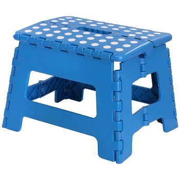 

Foldable Step Stool for Kids Lightweight Plastic Design Blue