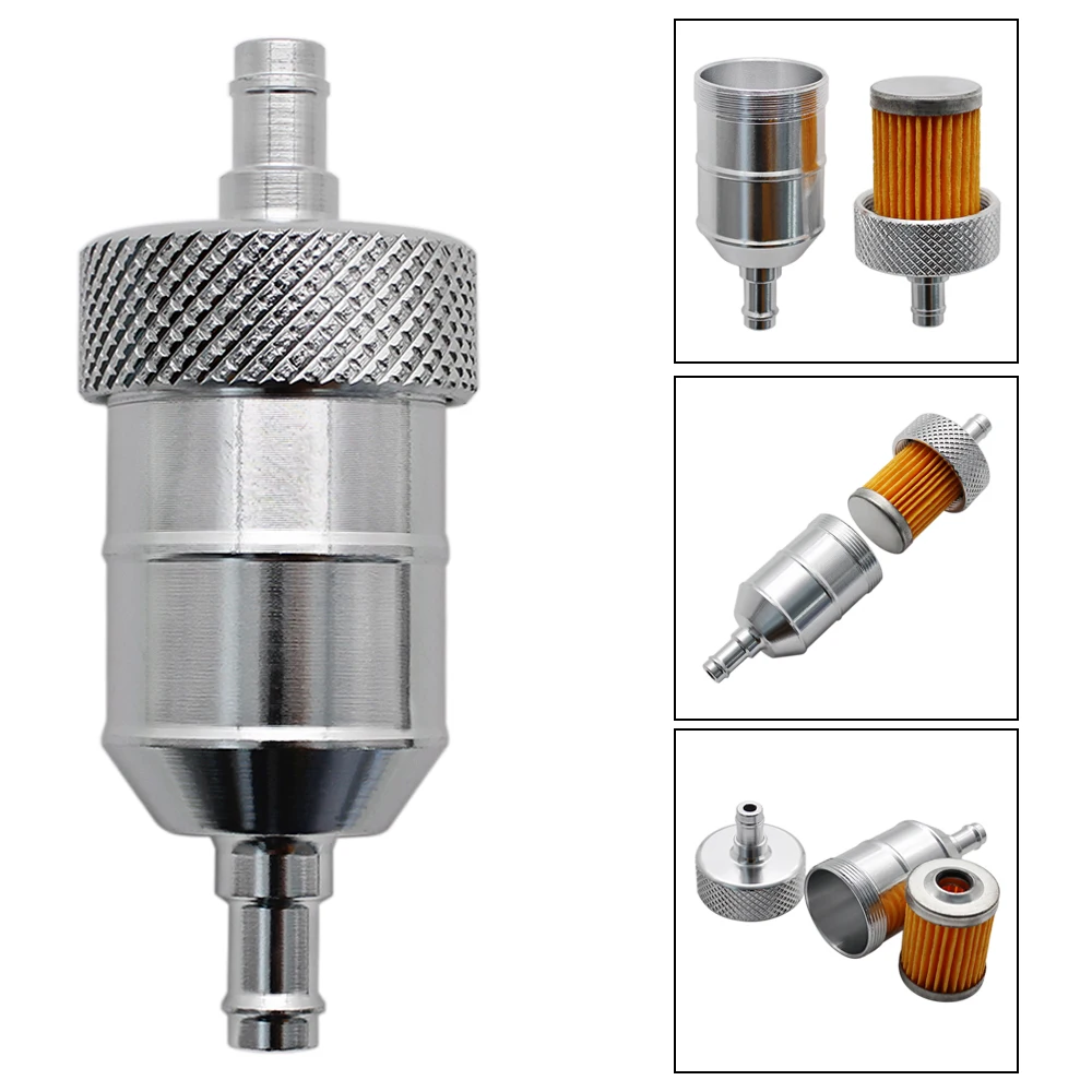 Nuoxintr Gas Fuel Oil Filters Fuel filter Motorcycle Accessories For ATV Dirt Pit Bike Automobile Motor Filtro 8mm CNC Universal