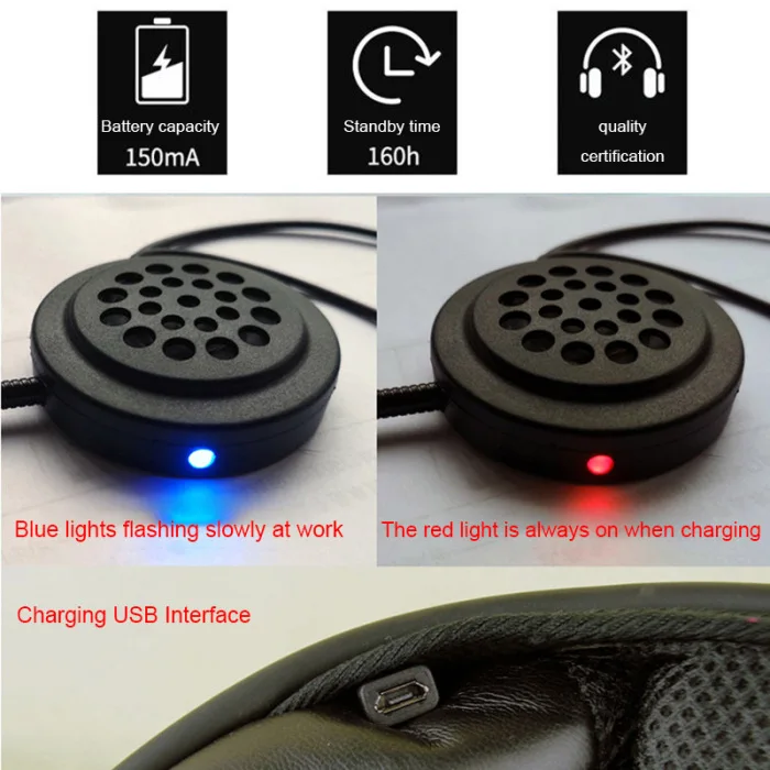 Мотоциклетный шлем гарнитура Bluetooth стерео громкой связи вызов музыки наушник GV99