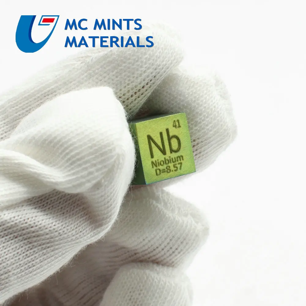 Металлический Зеленый ниобий куб для Element Collection Science Experiment 99.95% 3N5 10x10x10 мм Красочный Nb Cube 4 исследования Сияющий