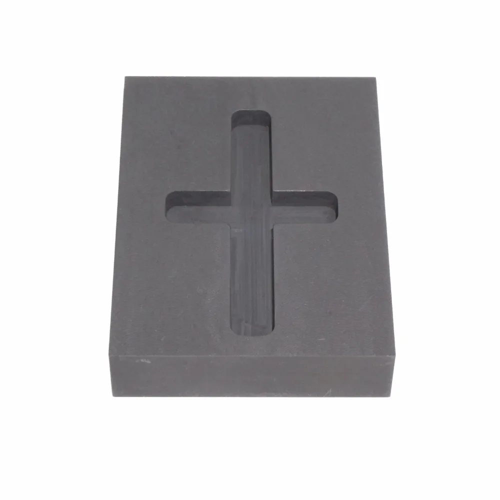 1.2 Troy Ounce Cross Gold Graphite Ingot Mold for Melting Casting Refining